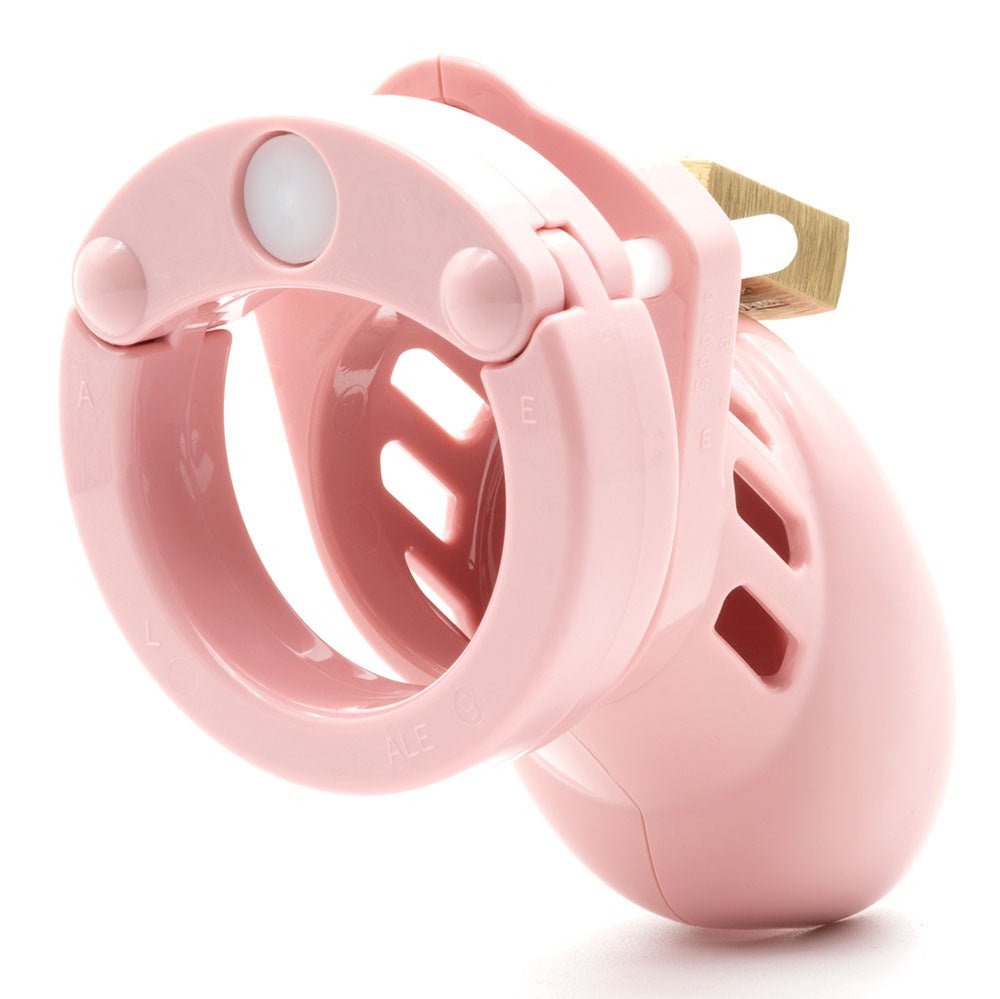 CB-6000S Chastity Cock Cage Kit - Pink 2.5 Inch Cock Cage Kit